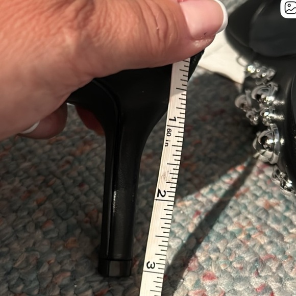 New Black Studded Mules - Picture 4 of 5